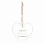 Panels - Enjoy Your Retirement Hanging Heart Sentiment Sign - SOMETHING DIFFERENT WHOLESALE EUROPE BV