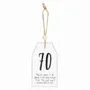 Panels - 70 Milestone Birthday Hanging Sentiment Sign - SOMETHING DIFFERENT WHOLESALE EUROPE BV