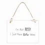 Panels - I'm Not Bossy Hanging Sign - SOMETHING DIFFERENT WHOLESALE EUROPE BV