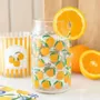 Glass - Orange Print Can Glass - SOMETHING DIFFERENT WHOLESALE EUROPE BV