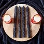 Decorative objects - Set of 3 Black Debossed Taper Candles - SOMETHING DIFFERENT WHOLESALE EUROPE BV