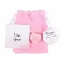 Decorative objects - I Love You Rose Quartz Crystal Heart in a Bag - SOMETHING DIFFERENT WHOLESALE EUROPE BV