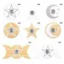 Objets de décoration - Assortiment de 36 bougeoirs pour bougies rituelles, blancs et naturels - SOMETHING DIFFERENT WHOLESALE EUROPE BV