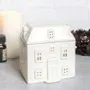 Objets de décoration - Brûle-parfum maison blanche en céramique - SOMETHING DIFFERENT WHOLESALE EUROPE BV