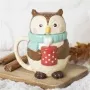 Decorative objects - Oliver Owl Lidded Mug - SOMETHING DIFFERENT WHOLESALE EUROPE BV