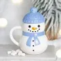 Objets de décoration - Mug avec couvercle bonhomme de neige d’hiver - SOMETHING DIFFERENT WHOLESALE EUROPE BV