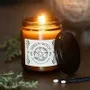 Decorative objects - Green Witch White Sage Amber Glass Candle - SOMETHING DIFFERENT WHOLESALE EUROPE BV