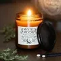 Decorative objects - Mystic Moon Sage & Lavender Amber Glass Candle - SOMETHING DIFFERENT WHOLESALE EUROPE BV