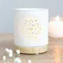 Objets de décoration - Brûle-parfum blanc à découpe mandala - SOMETHING DIFFERENT WHOLESALE EUROPE BV