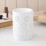Decorative objects - White Snowflake Cut Out Oil Burner and Wax Warmer - SOMETHING DIFFERENT WHOLESALE EUROPE BV