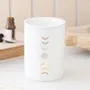 Decorative objects - White Moon Phase Cut Out Oil Burner and Wax Warmer - SOMETHING DIFFERENT WHOLESALE EUROPE BV