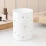 Decorative objects - White Sun and Moon Cut Out Oil Burner and Wax Warmer - SOMETHING DIFFERENT WHOLESALE EUROPE BV
