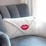 Decorative objects - Kiss Kiss Envelope Boucle Cushion - SOMETHING DIFFERENT WHOLESALE EUROPE BV