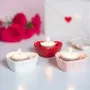 Decorative objects - Set of 3 Scalloped Heart Tealight Holders - SOMETHING DIFFERENT WHOLESALE EUROPE BV