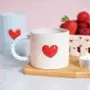 Decorative objects - Love You Heart Mug with Twisted Handle - SOMETHING DIFFERENT WHOLESALE EUROPE BV