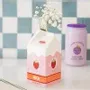 Decorative objects - Strawberry Milk Carton Flower Vase - SOMETHING DIFFERENT WHOLESALE EUROPE BV