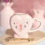 Objets de décoration - Mug médaillon cœur avec agitateur clé - SOMETHING DIFFERENT WHOLESALE EUROPE BV