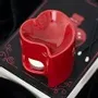 Decorative objects - Red Heart Oil Burner and Wax Warmer - SOMETHING DIFFERENT WHOLESALE EUROPE BV