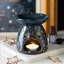 Decorative objects - Blue Starry Night Oil Burner and Wax Warmer - SOMETHING DIFFERENT WHOLESALE EUROPE BV