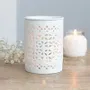 Objets de décoration - Brûle-parfum blanc mat ajouré - SOMETHING DIFFERENT WHOLESALE EUROPE BV