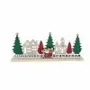 Objets de décoration - Calendrier de l’Avent rouge et vert en bois avec père Noël – 30 cm - SOMETHING DIFFERENT WHOLESALE EUROPE BV