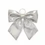 Decorative objects - 34cm Silver Metallic Fabric Bow - SOMETHING DIFFERENT WHOLESALE EUROPE BV