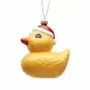 Decorative objects - Christmas Duck Glass Hanging Decoration - SOMETHING DIFFERENT WHOLESALE EUROPE BV