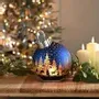 Decorative objects - 18cm Blue Bauble Light-Up Decoration - SOMETHING DIFFERENT WHOLESALE EUROPE BV