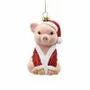 Objets de décoration - Décoration à suspendre cochon de Noël floqué - SOMETHING DIFFERENT WHOLESALE EUROPE BV