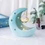 Decorative objects - Blue Pastel Crescent Moon Hanging Oil Burner - SOMETHING DIFFERENT WHOLESALE EUROPE BV