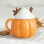 Objets de décoration - Mug avec couvercle citrouille crème - SOMETHING DIFFERENT WHOLESALE EUROPE BV