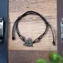 Decorative objects - Black Celtic Triquetra Knot Cord Bracelet - SOMETHING DIFFERENT WHOLESALE EUROPE BV