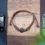 Decorative objects - Brown Celtic Shield Knot Cord Bracelet - SOMETHING DIFFERENT WHOLESALE EUROPE BV