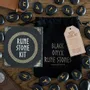 Ornaments - Set of 25 Black Onyx Viking Rune Stones - SOMETHING DIFFERENT WHOLESALE EUROPE BV