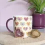 Decorative objects - Sacred Sight Heart Print Mug and Tea Infuser Set - SOMETHING DIFFERENT WHOLESALE EUROPE BV
