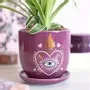 Objets de décoration - Cache-pot cœur Sacred Sight avec soucoupe - SOMETHING DIFFERENT WHOLESALE EUROPE BV