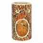 Senteurs - Brûleur à huile et chauffe-cire Pillar Brown Crackle - SOMETHING DIFFERENT WHOLESALE EUROPE BV