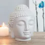 Scents - Large Grey Buddha Head Oil Burner and Wax Warmer - SOMETHING DIFFERENT WHOLESALE EUROPE BV