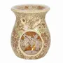 Senteurs - Grand brûleur à huile et chauffe-cire en verre craquelé doré - SOMETHING DIFFERENT WHOLESALE EUROPE BV