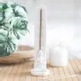Objets de décoration - Porte-encens pour bâtonnets blanc à motifs chakras et postures de yoga - SOMETHING DIFFERENT WHOLESALE EUROPE BV