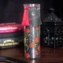 Decorative objects - Black Rose Print Tube Candle - SOMETHING DIFFERENT WHOLESALE EUROPE BV