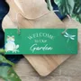 Panneaux séparateurs - Panneau vert « Bienvenue dans notre jardin » - SOMETHING DIFFERENT WHOLESALE EUROPE BV