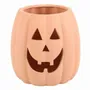 Ornaments - 25cm Terracotta Cut Out Pumpkin Decoration - SOMETHING DIFFERENT WHOLESALE EUROPE BV