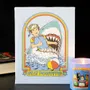 Objets de décoration - Plaque en toile « Restez positif » (19 x 25 cm) de Steven Rhodes - SOMETHING DIFFERENT WHOLESALE EUROPE BV
