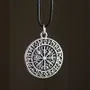Decorative objects - Vegvisir Viking Compass Viking Cord Necklace - SOMETHING DIFFERENT WHOLESALE EUROPE BV