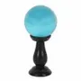 Decorative objects - Small Teal Crystal Ball on Stand - SOMETHING DIFFERENT WHOLESALE EUROPE BV