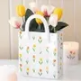 Objets de décoration - Vase en céramique en forme de sac à motifs tulipes - SOMETHING DIFFERENT WHOLESALE EUROPE BV