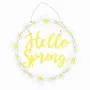 Autres décorations murales - Couronne de marguerites suspendue « Bonjour printemps » - SOMETHING DIFFERENT WHOLESALE EUROPE BV