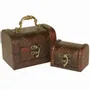 Caskets and boxes - Set of 2 Diamond Chests - SOMETHING DIFFERENT WHOLESALE EUROPE BV