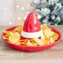 Sets de table - Plat de service à chips et trempette en forme de chapeau de Père Noël rouge - SOMETHING DIFFERENT WHOLESALE EUROPE BV
